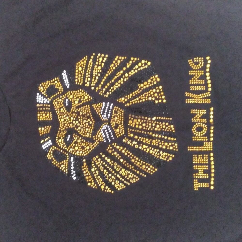 Lion King Broadway Sparkly black tshirt